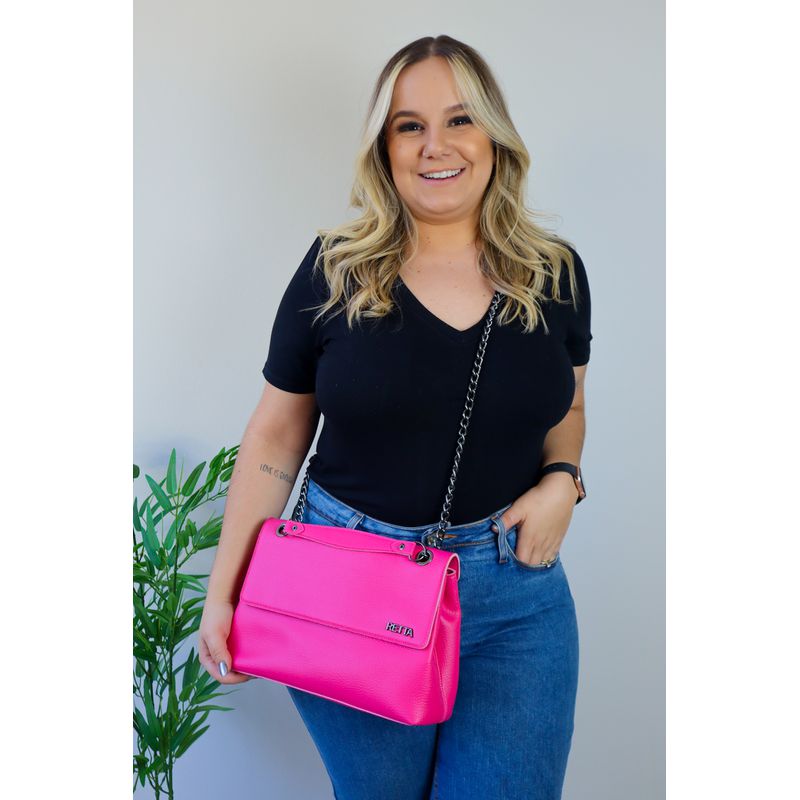 Bolsa Tiracolo Média Luisa Pink