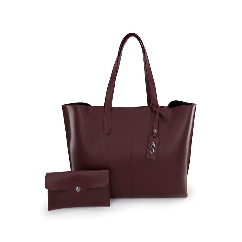 Bolsa Saco Grande Yasmin Vinho - RETTA