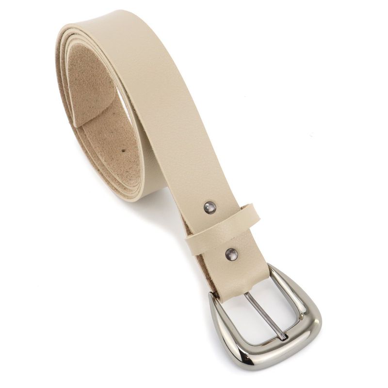 Cinto Exclusivo Retta Sintético Premium Liso Marfim