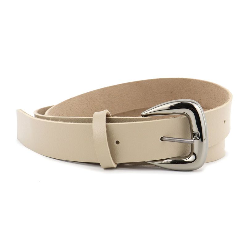 Cinto Exclusivo Retta Sintético Premium Liso Marfi... - RETTA