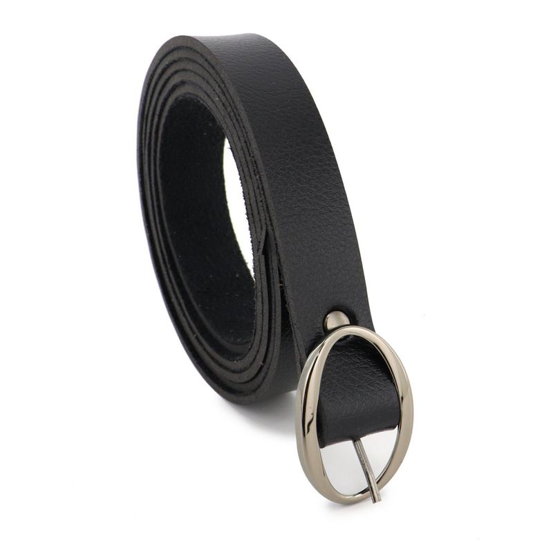 Cinto Exclusivo Retta Couro Sintético Premium Liso Preto