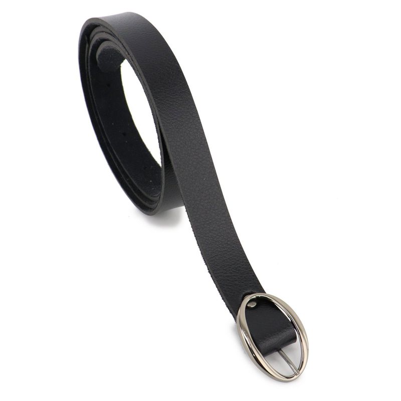 Cinto Exclusivo Retta Couro Sintético Premium Liso Preto