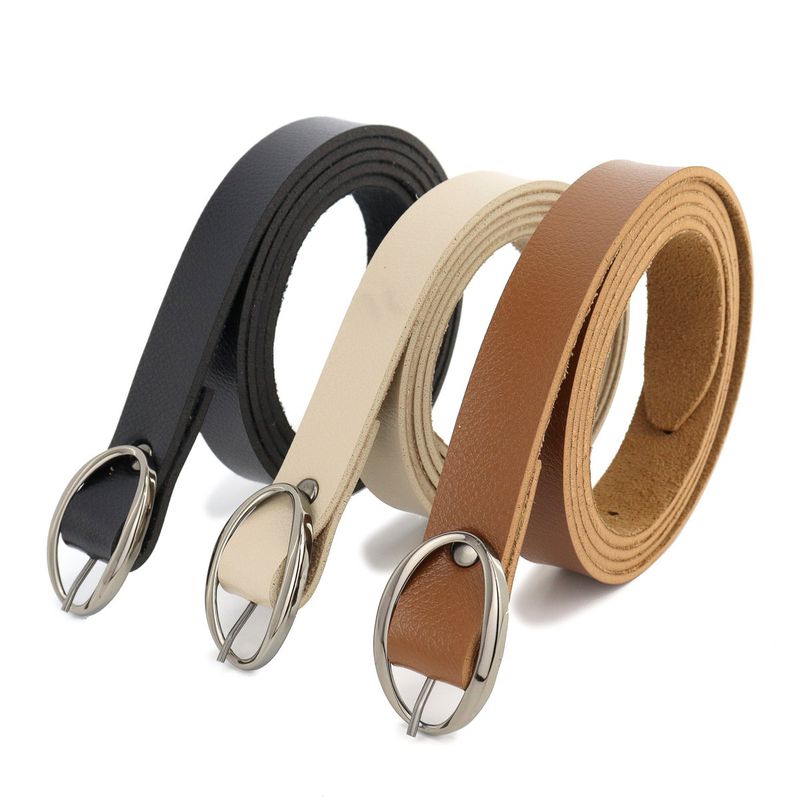 Cinto Exclusivo Retta Couro Sintético Premium Liso Marfim