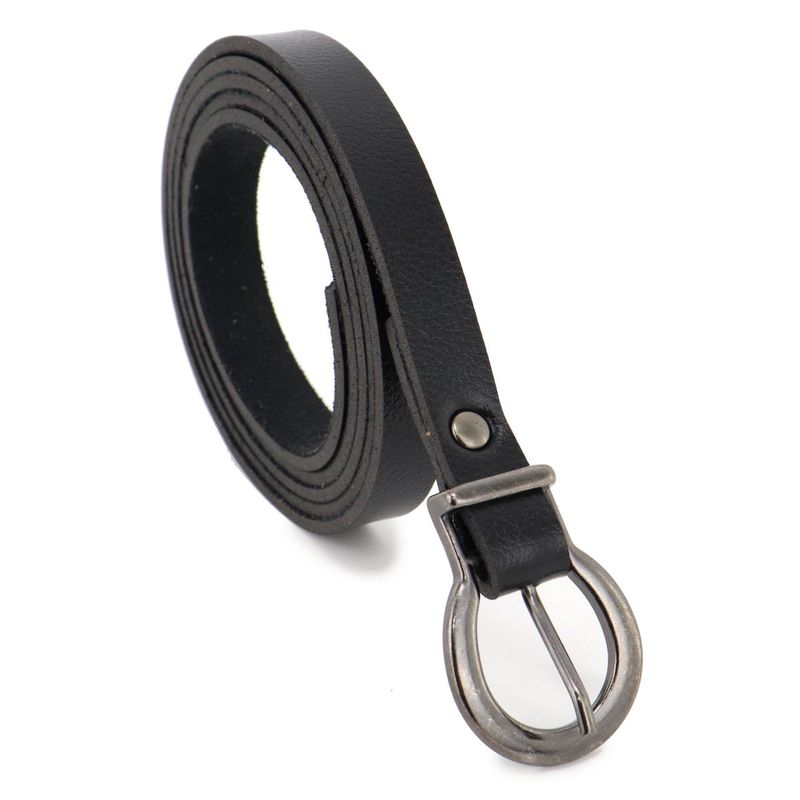 Cinto Feminino Premium Couro Sintético Liso Retta Preto