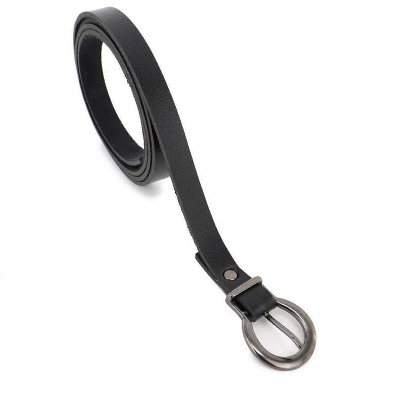 Cinto Feminino Premium Couro Sintético Liso Retta Preto