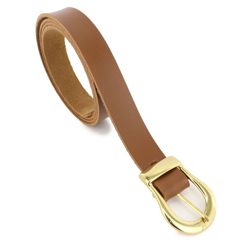 Cinto Feminino Fashion Social Liso Retta Caramelo