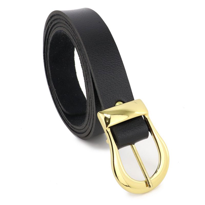 Cinto Feminino Fashion Social Liso Retta Preto