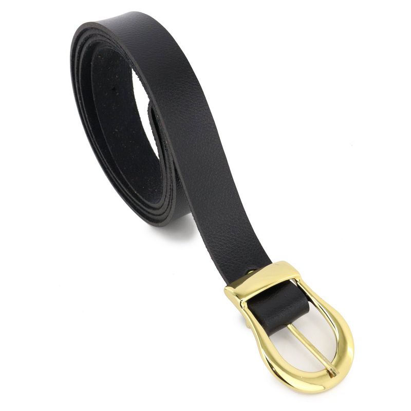 Cinto Feminino Fashion Social Liso Retta Preto