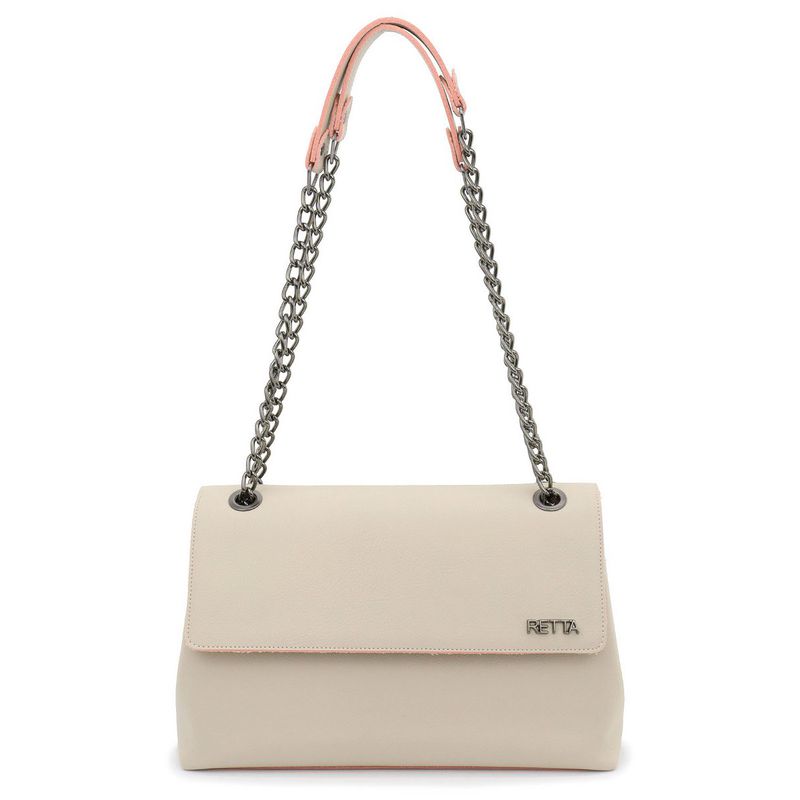 Bolsa Tiracolo Média Luisa Marfim - RETTA