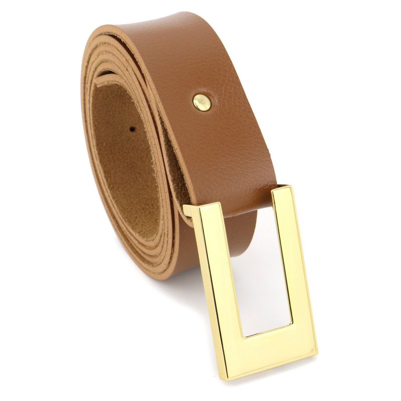 Cinto Exclusivo Retta Sintético Premium Caramelo