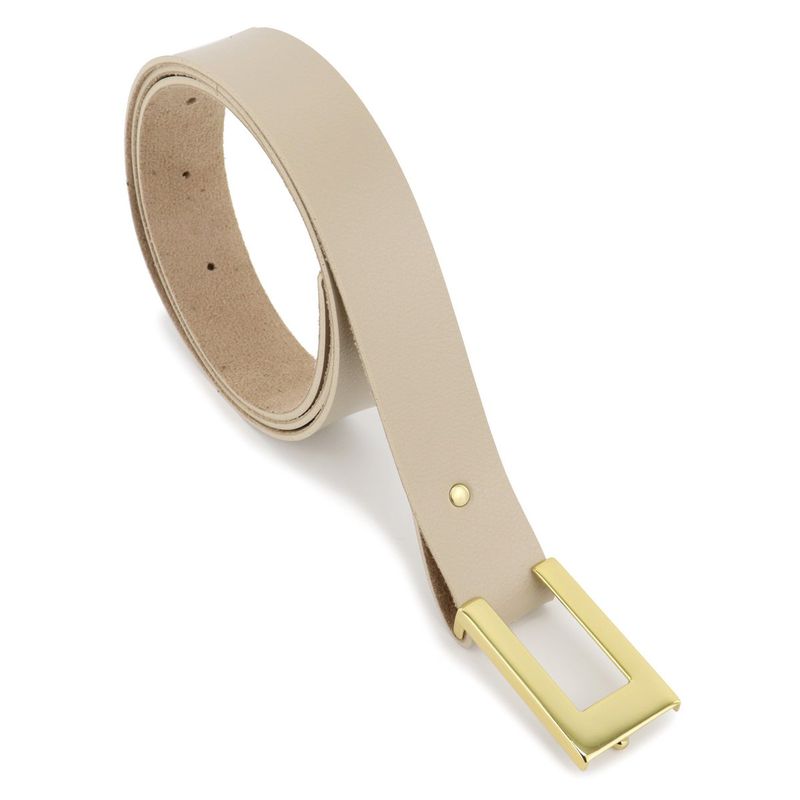 Cinto Exclusivo Retta Sintético Premium Marfim