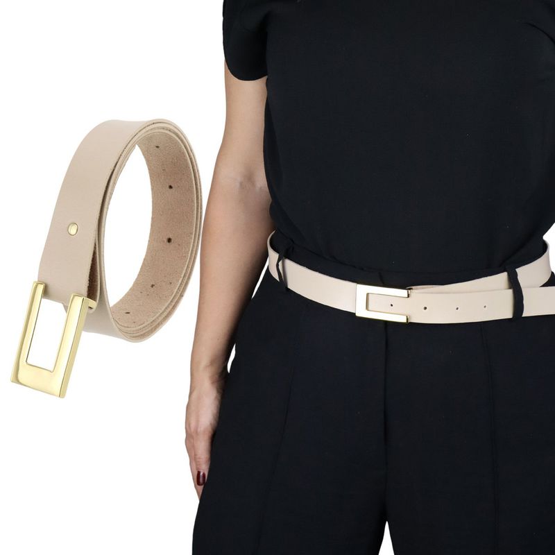 Cinto Exclusivo Retta Sintético Premium Marfim