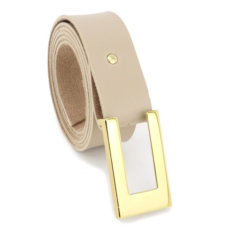 Cinto Exclusivo Retta Sintético Premium Marfim