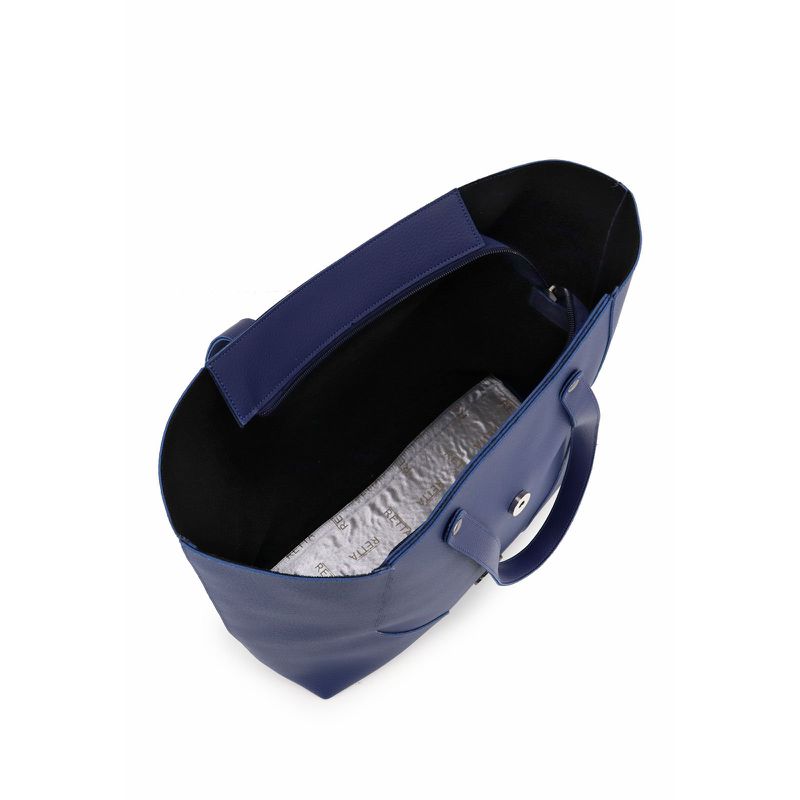 Bolsa Saco Grande Fivela Melina Azul Marinho