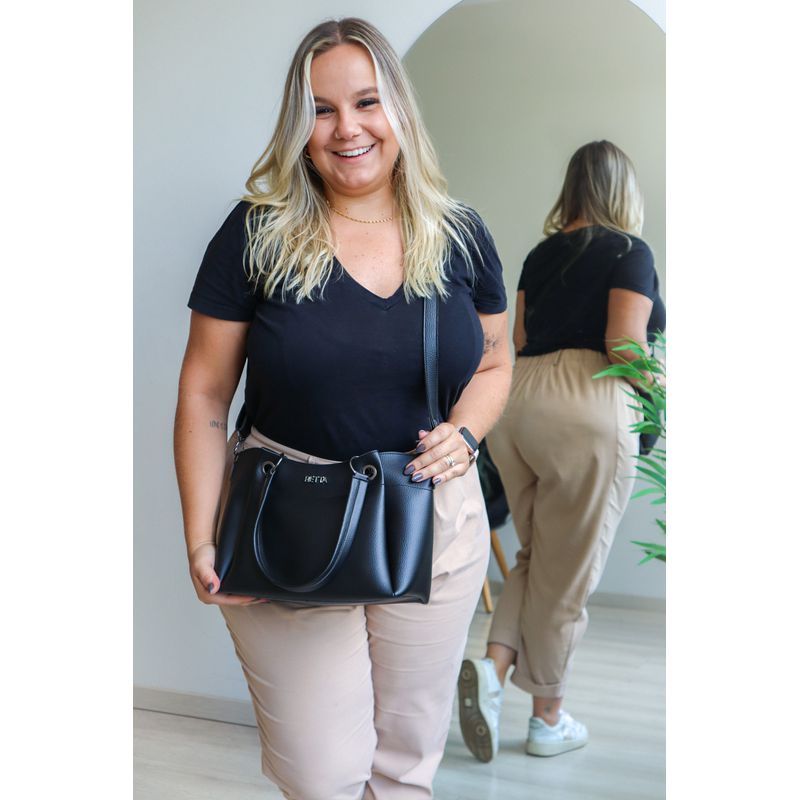 Bolsa Tiracolo Média Betina Preta 