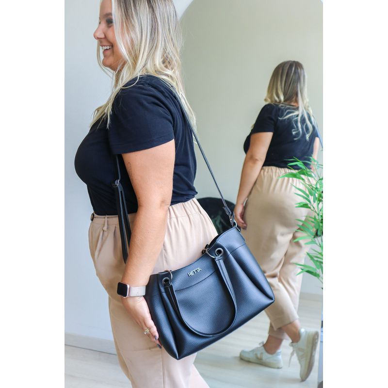 Bolsa Tiracolo Média Betina Preta 