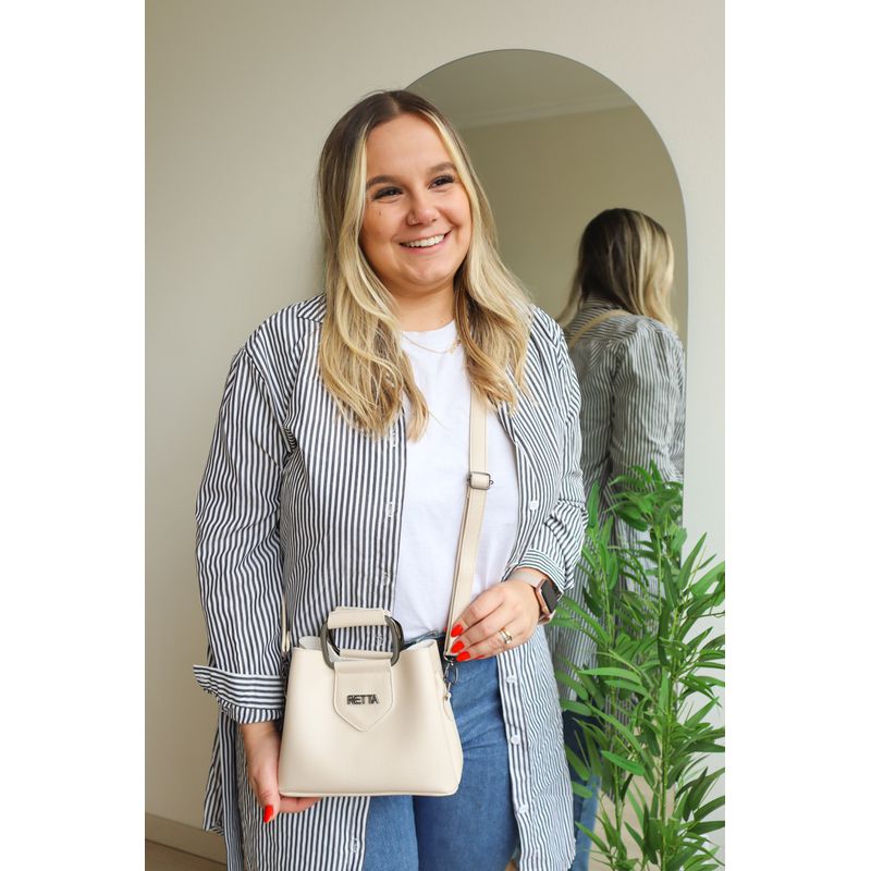 Bolsa Pequena Tiracolo Chloe Marfim 