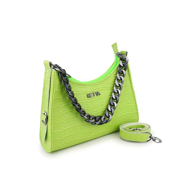  Bolsa Tiracolo Média Ágata Verde Lima - RETTA