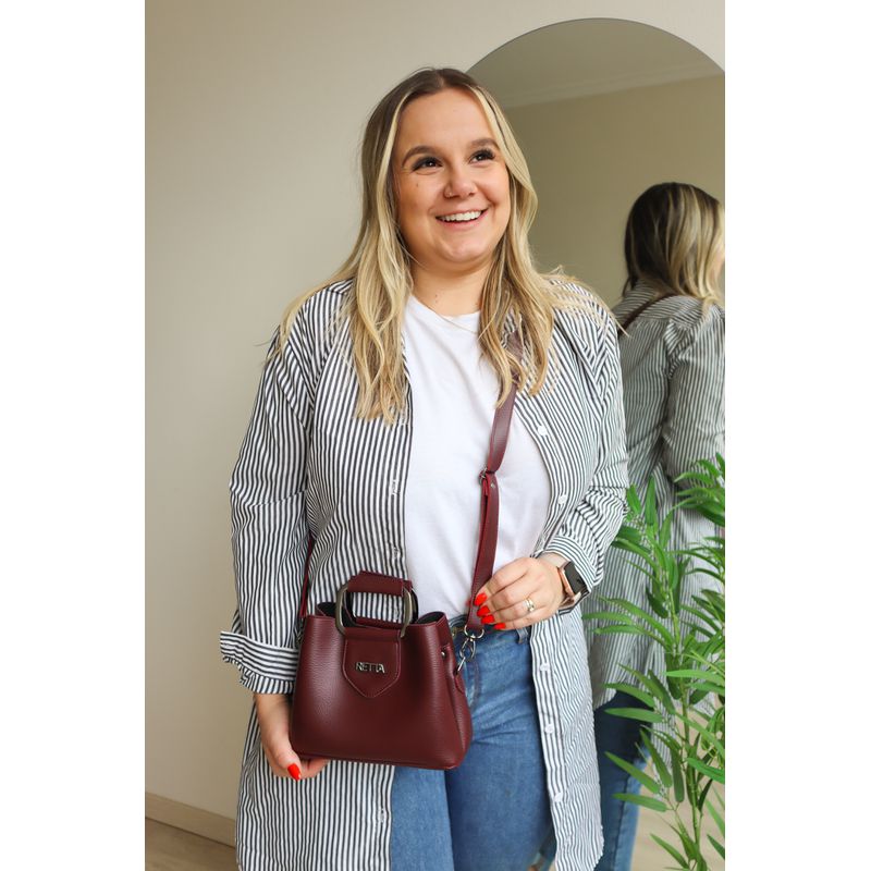 Bolsa Pequena Tiracolo Chloe Vinho 