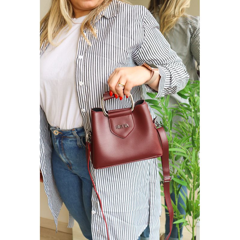 Bolsa Pequena Tiracolo Chloe Vinho 