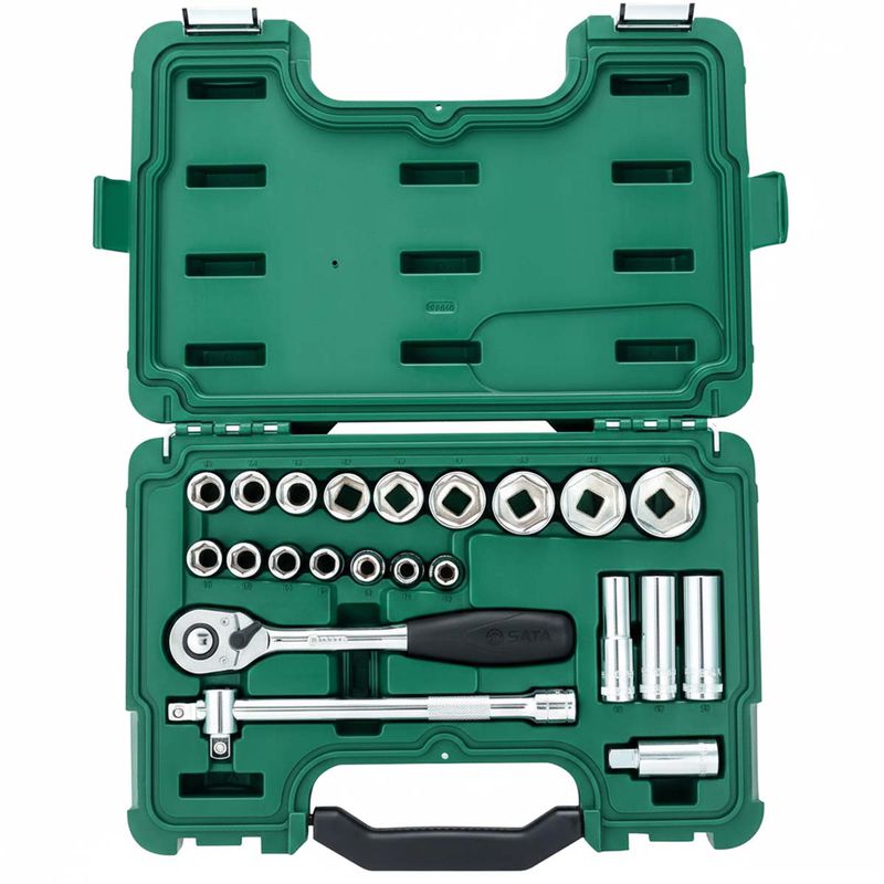 Jogo de Soquete de Impacto Sextavado Com 23 Peças (ST09005SJ) - Sata