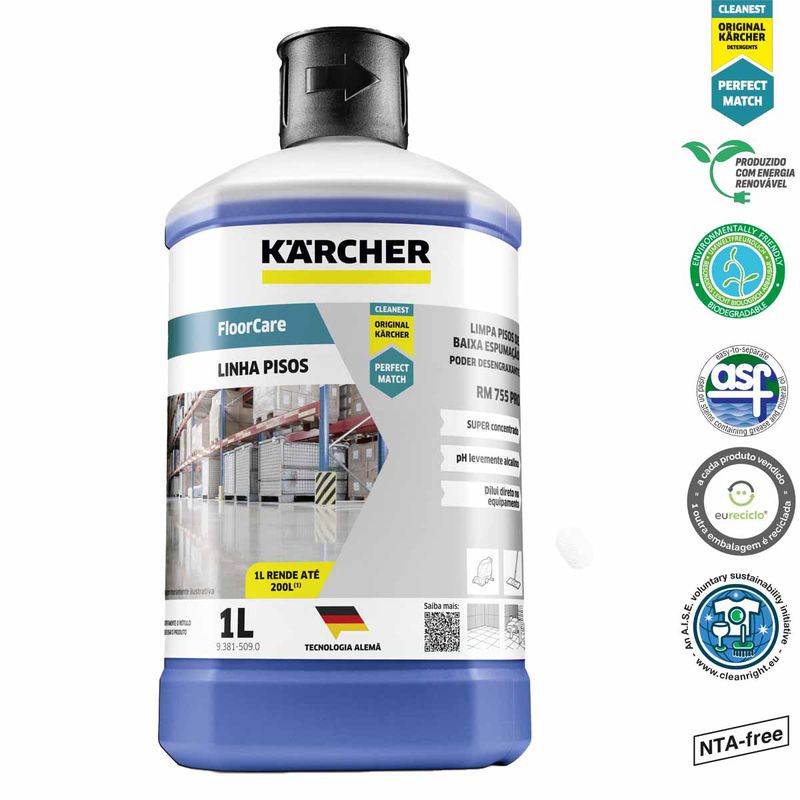 Detergente Floor Care (1L) Rm 755 Pro (93815090) - Karcher