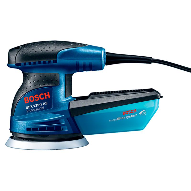 Lixadeira Roto Orbital Bosch GEX 125-1 AE 250W com 1 Coletor de pó
