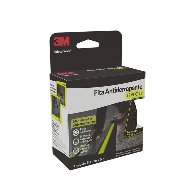 Fita Antiderrapante Fosforescente 50 mm x 5 m Safety-Walk - 3M