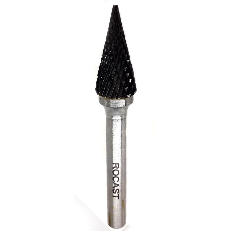 Lima Rotativa Cônica em Metal Duro MD 12,00mm 45,0025 ROCAST