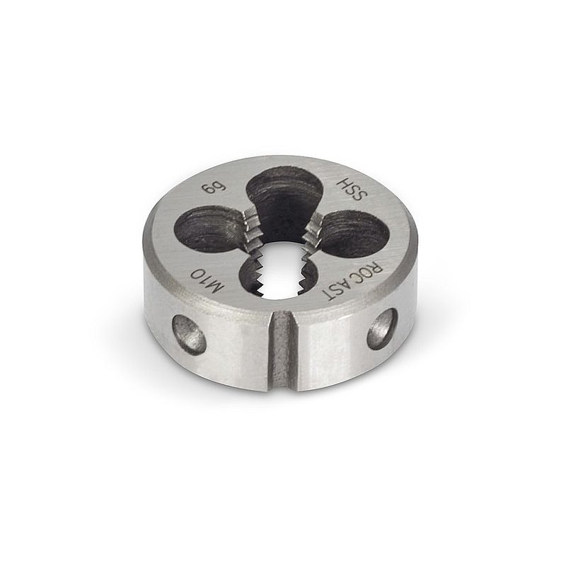 Cossinete Manual Aço Rápido HSS Rosca Métrica Grossa M Bitola M10 13,0010 ROCAST