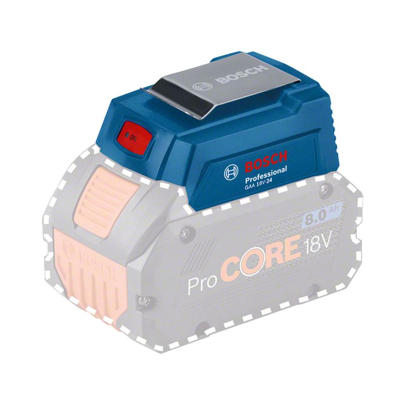 Adaptador de Carregador Portátil USB GAA 18V-24 (Power Bank), 18V, sem Bateria e sem Carregador Bosch 