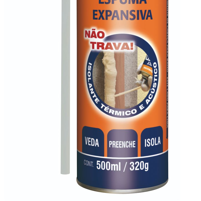 Espuma Expansiva Poly Espuma 500ml/320g - Pulvitec