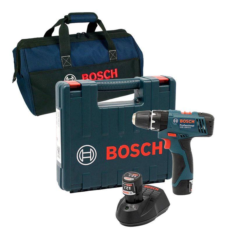 Kit Furadeira/Parafusadeira GSB 1200-2-Li + Bolsa de Transporte - Bosch