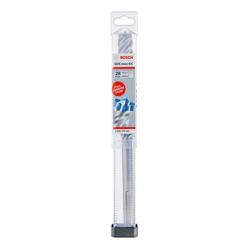 Broca para concreto Bosch SDS Max-8X Ø28 x 200 x 320 mm