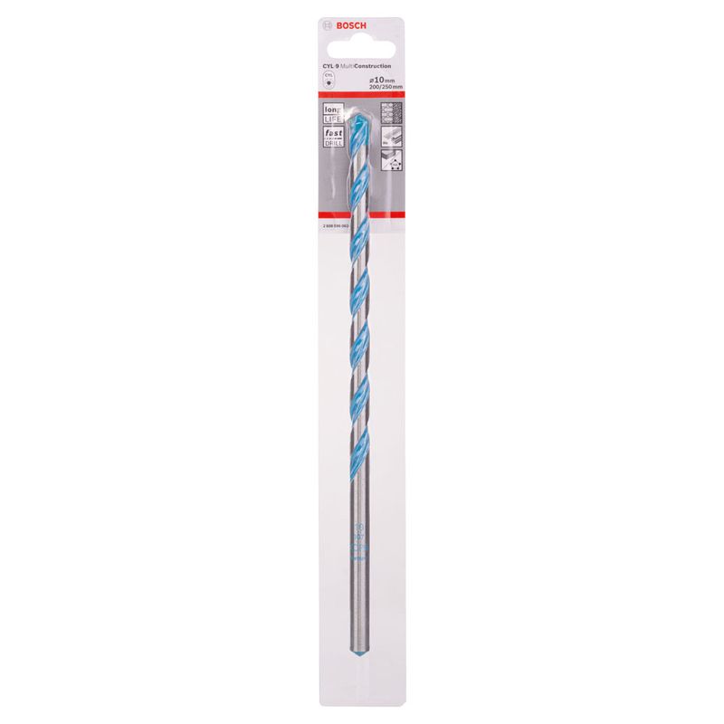 Broca Bosch CYL-9 Multimaterial Ø10 x 200 x 250 mm