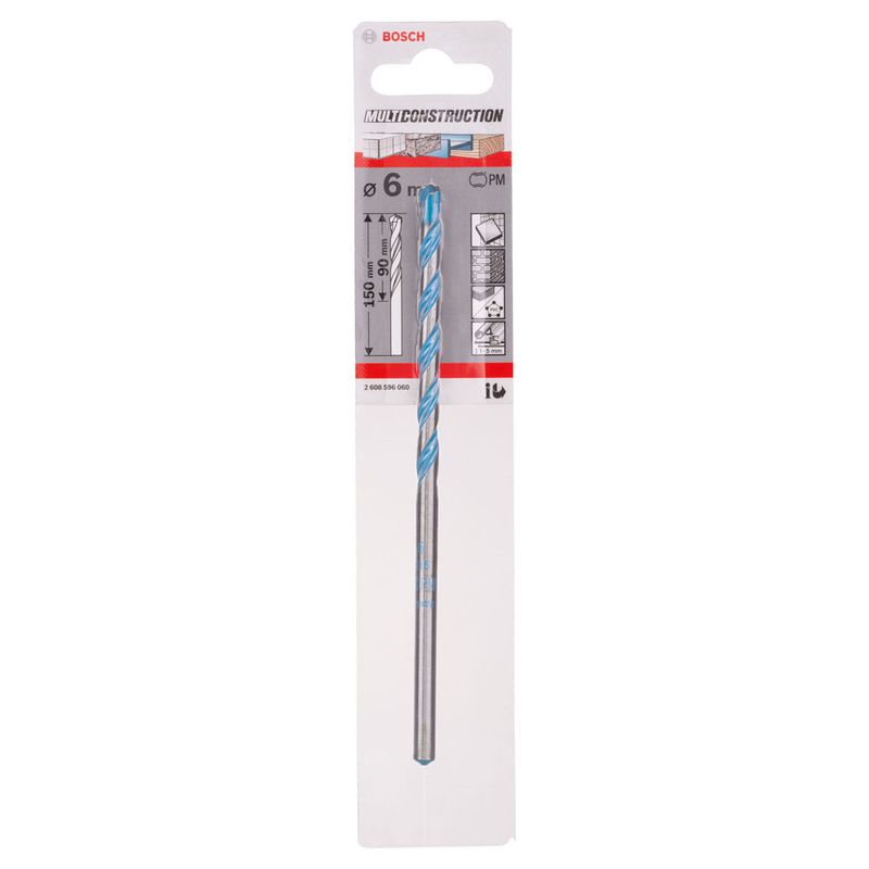 Broca Bosch CYL-9 Multimaterial Ø6 x 90 x 150 mm
