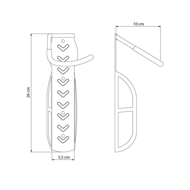 Suporte de Parede Vertical para Bicicletas - Tramontina