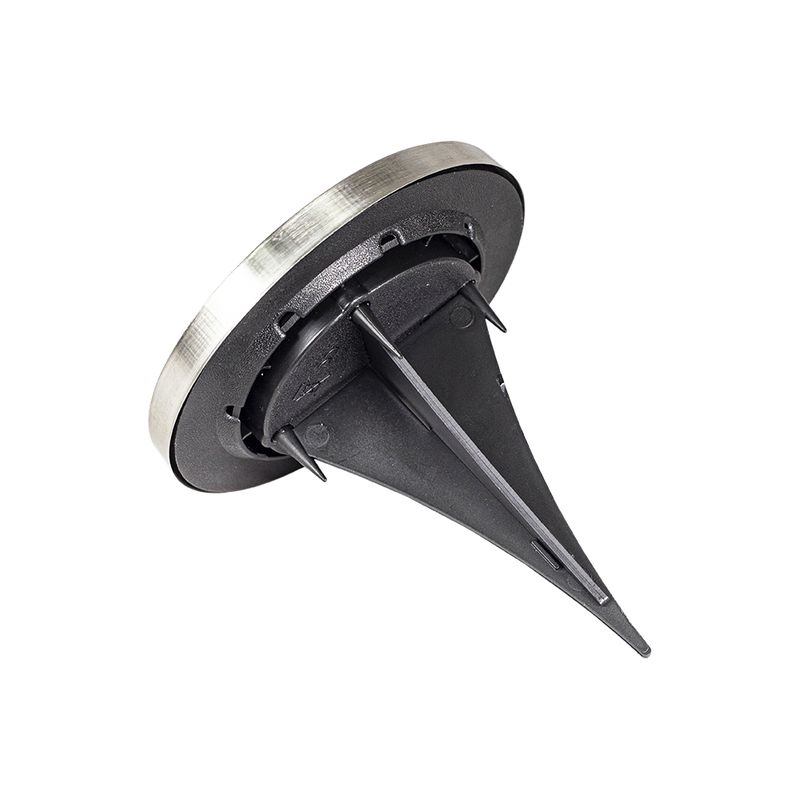 Luminária LED Solar Aço Escovado Para Jardim 6.500K - Noll