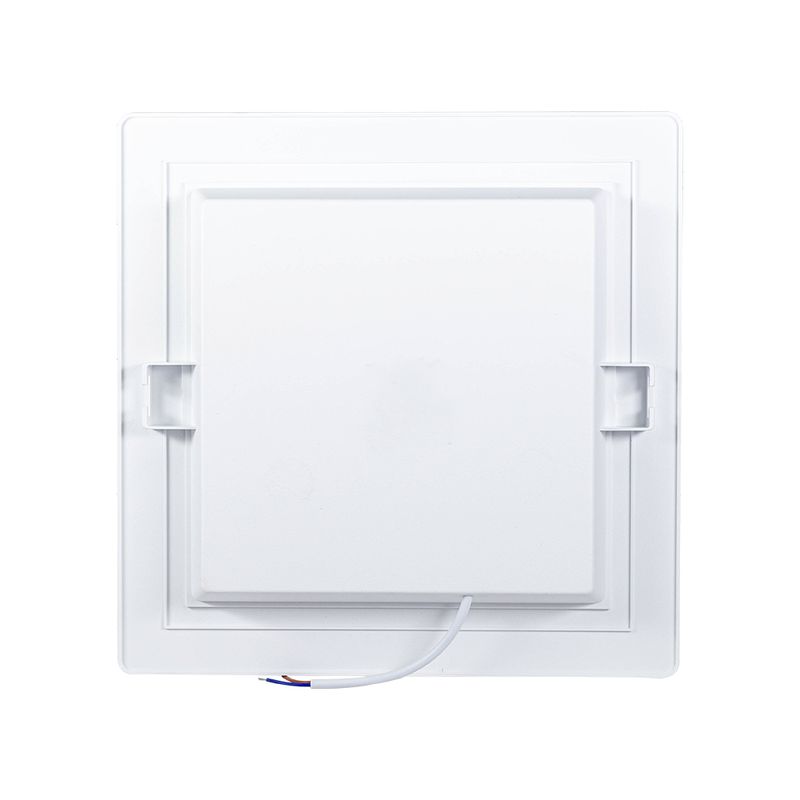 Plafon LED Branco Quadrado de Embutir 24W 3.000K - Noll