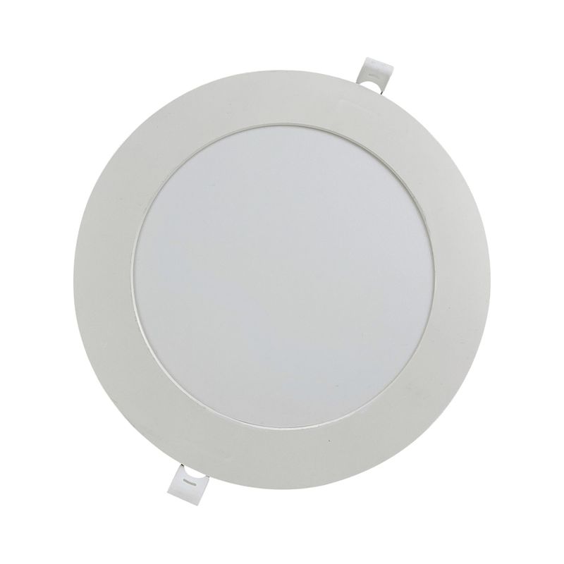 Plafon LED Branco Redondo de Embutir 24W 3.000K - Noll