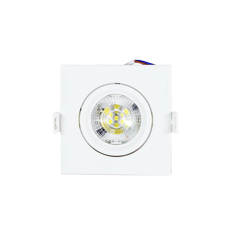 Spot LED Quadrado Direcionável 7W 3.000K - Noll