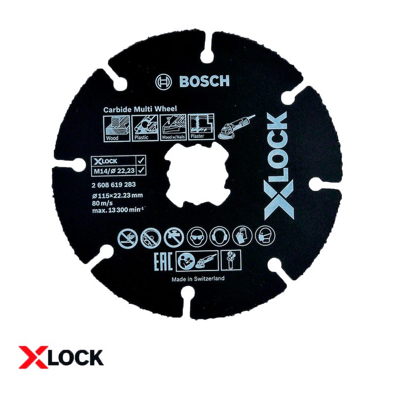 Disco de Corte Multimaterial Bosch X-LOCK Carbide 115mm