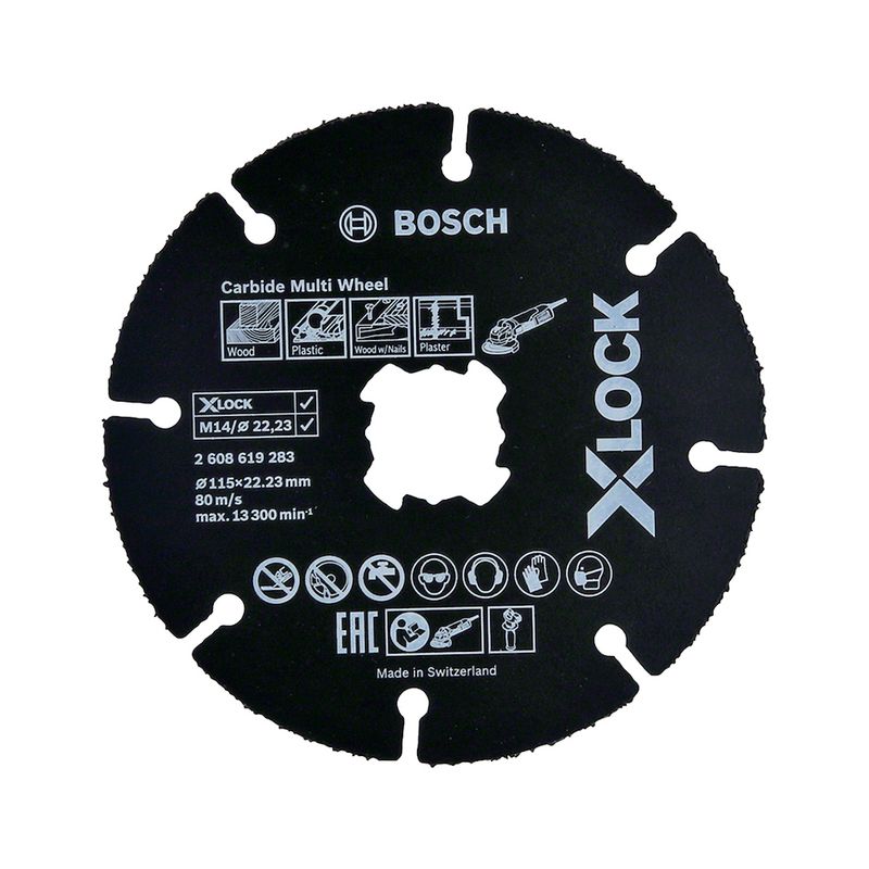 Disco de Corte Multimaterial Bosch X-LOCK Carbide 115mm