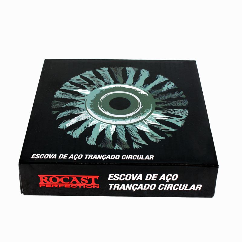 Escova de Aço Trançado Circular 6 pol x 1/2pol 319,0020 ROCAST