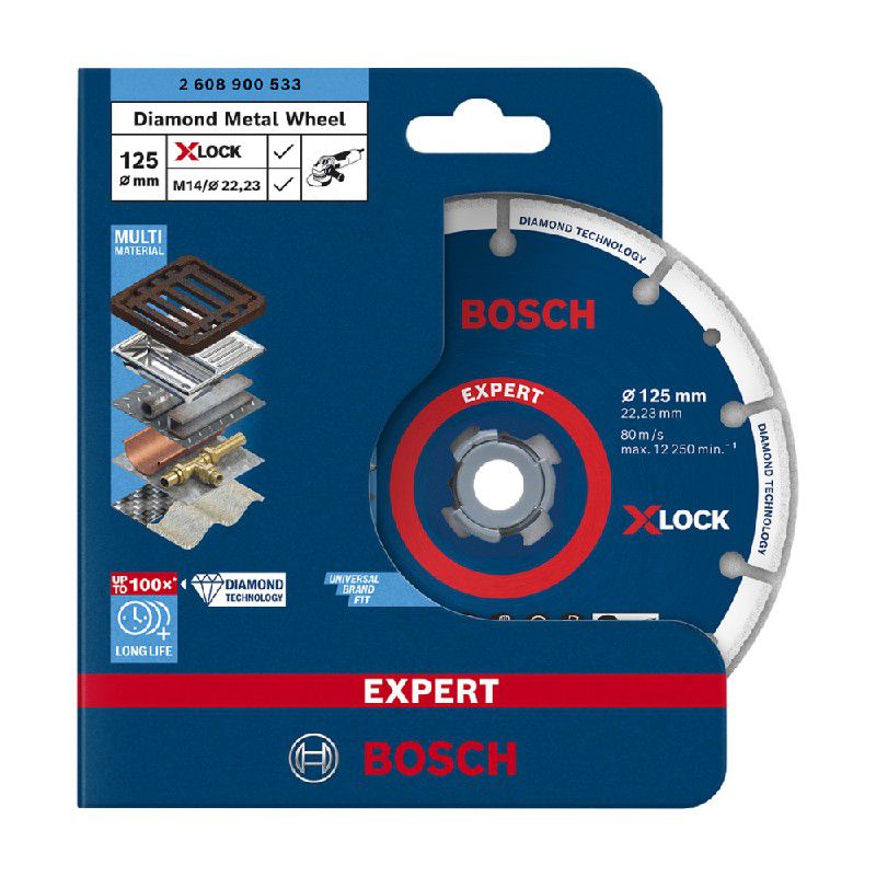 Disco diamantado para metal Bosch X-Lock 125mm