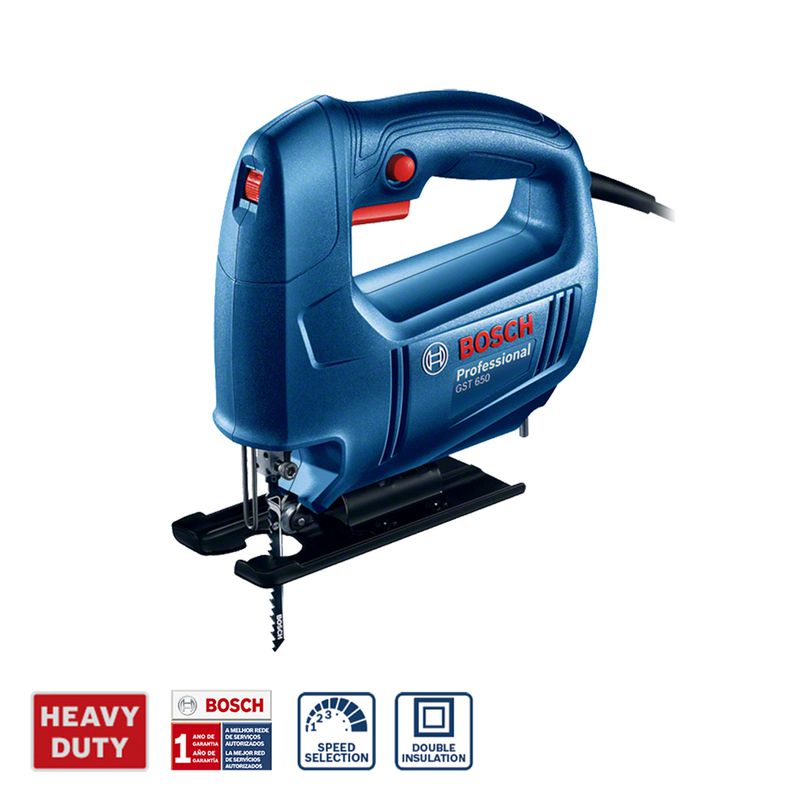 Serra Tico-Tico Bosch GST 650 450W, com 1 Lâmina