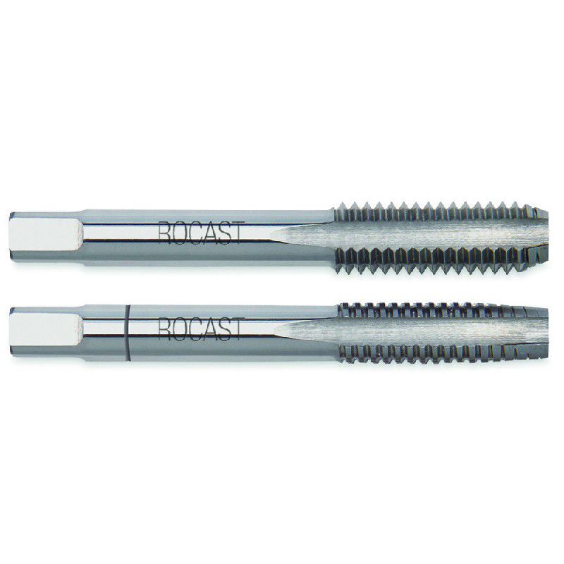 Kit 2 Macho Manual Seriado Aço Rápido HSS Rosca MF Fina Bit M5 22,0013 ROCAST