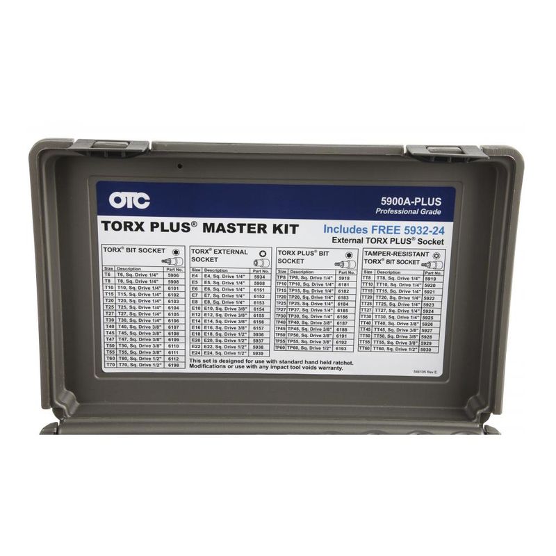Kit Soquetes Torx 52 Peças OTC 5900A - PLUS - Bosch