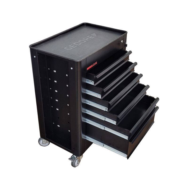 Carro Para Ferramentas 6 Gavetas Black Edition - GEDORE RED