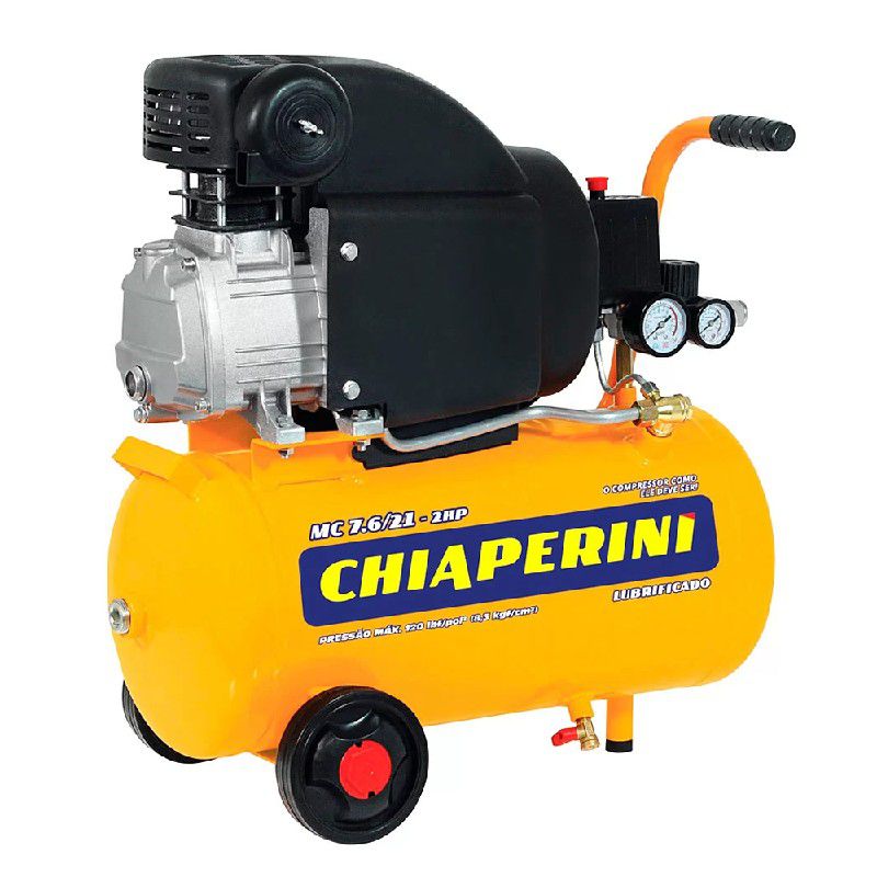 Motocompressor de AR Monofásico 21L, 2HP de Potência MC 7.6 - Chiaperini
